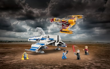Nieuwe LEGO Star Wars sets LEGO Star Wars 75364 New Republic E-wing vs. Shin Hati’s Starfighter