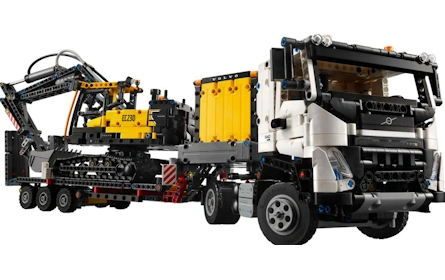 LEGO Technic 42175 Volvo FMX truck en EC230 elektrische graafmachine