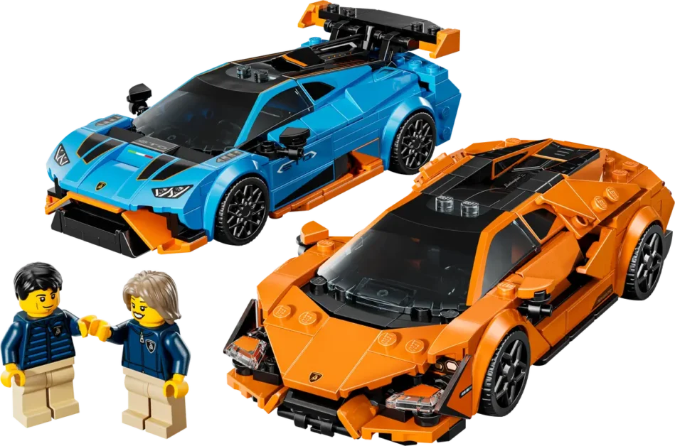 LEGO Speed Champions – Augustus 2025 : Vier Nieuwe Supercars LEGO Speed Champions 77238 Lamborghini Revuelto en Huracán STO