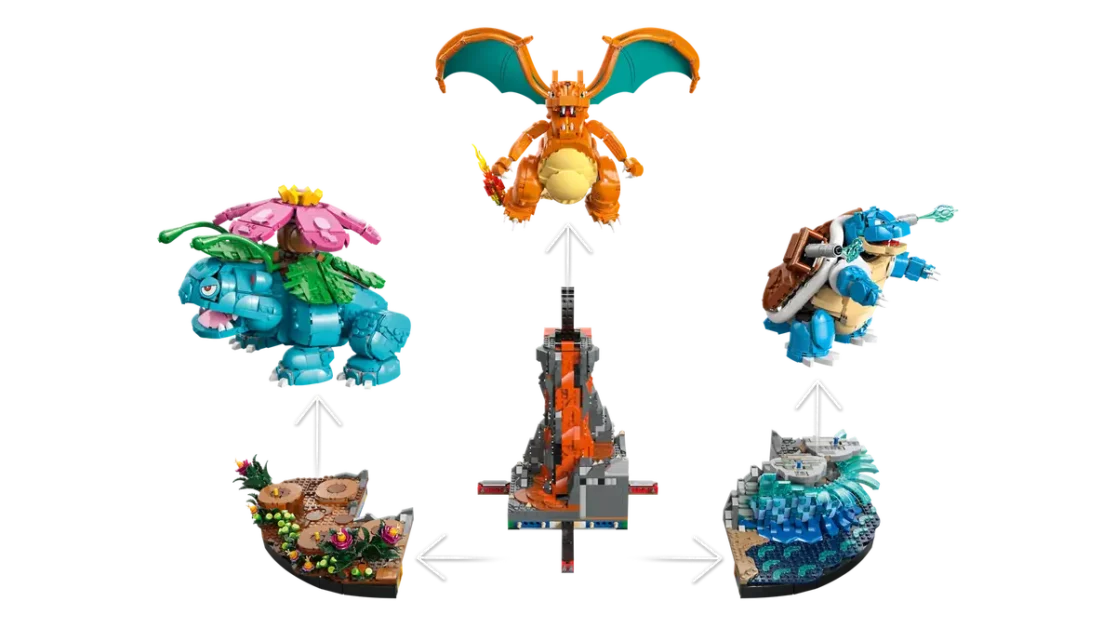 LEGO Pokemon 72153 Venusaur Charizard en Blastoise