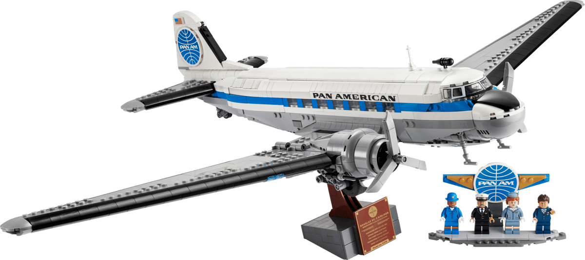 LEGO Icons 11378 Douglas DC-3 PAN AM passagiersvliegtuig