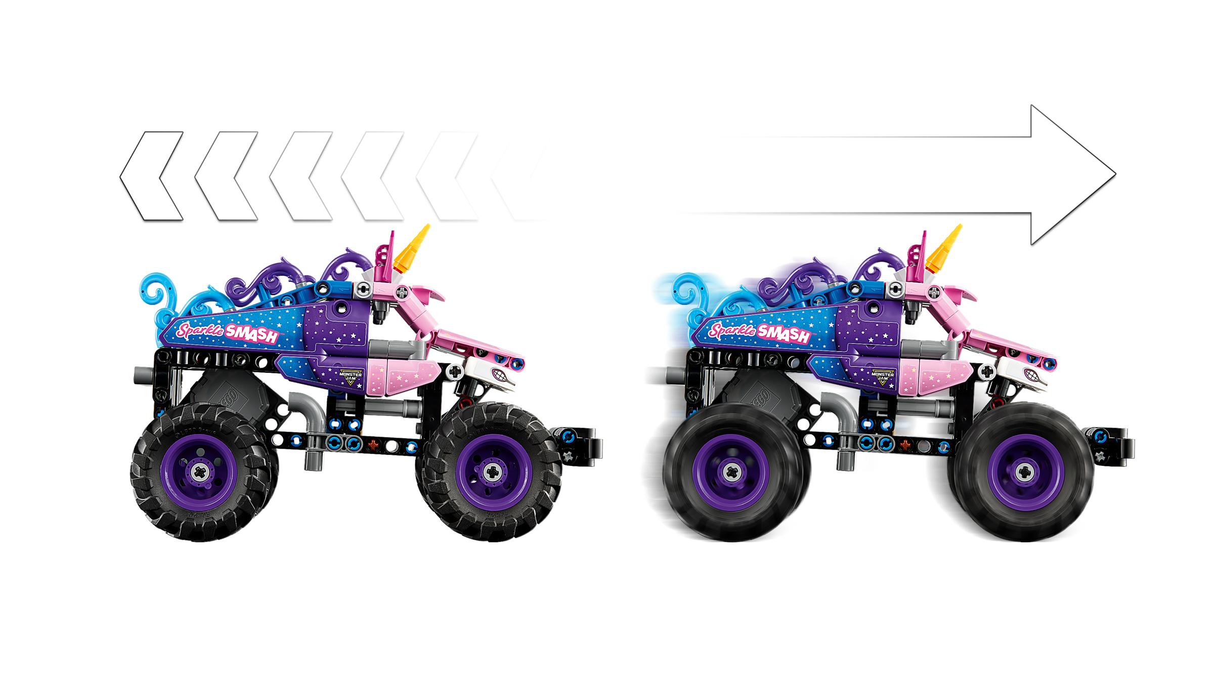 LEGO Technic 42220 Monster Jam Sparkle Smash Pull-Back