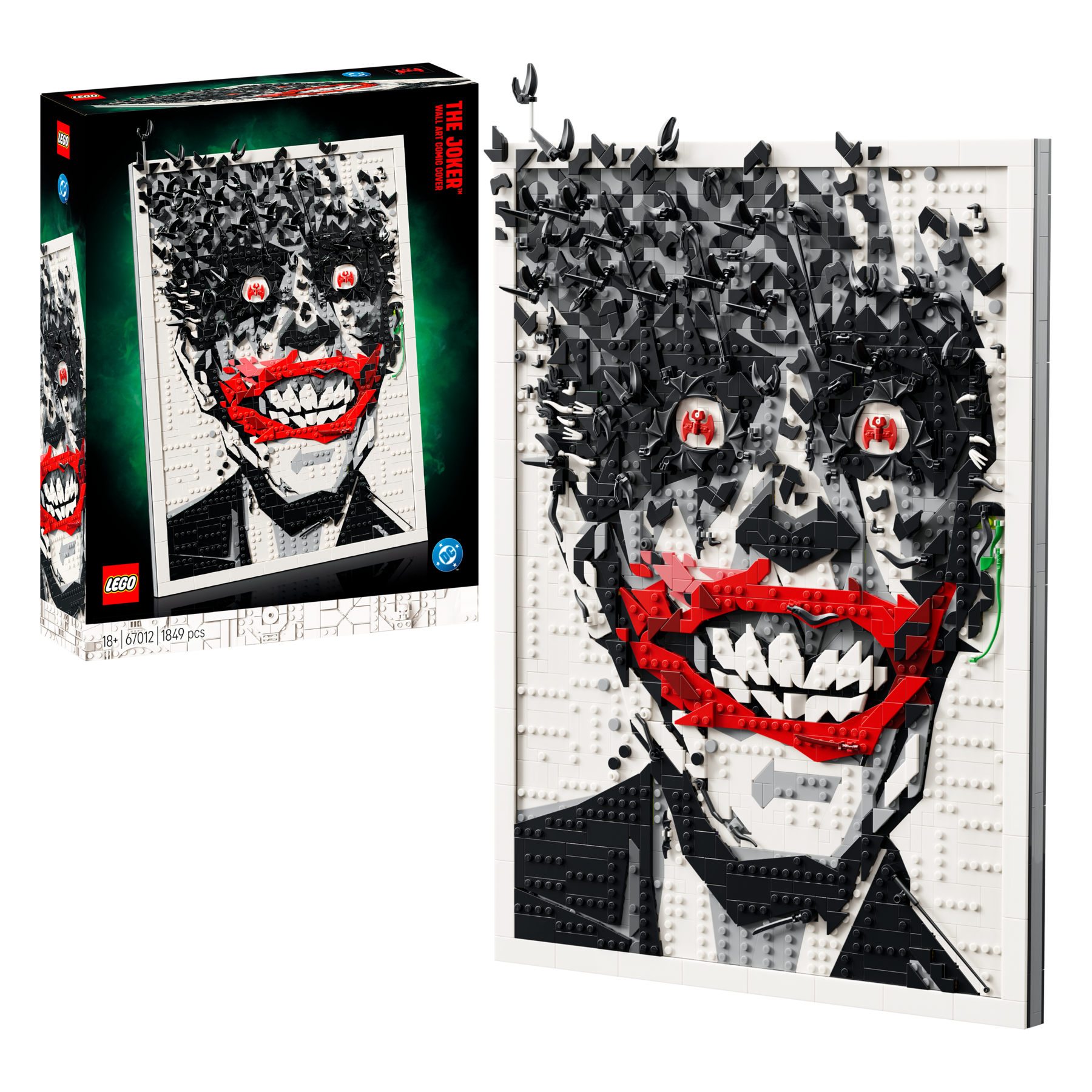 LEGO Art 67012 The Joker muurdecoratie in stripboekstijl