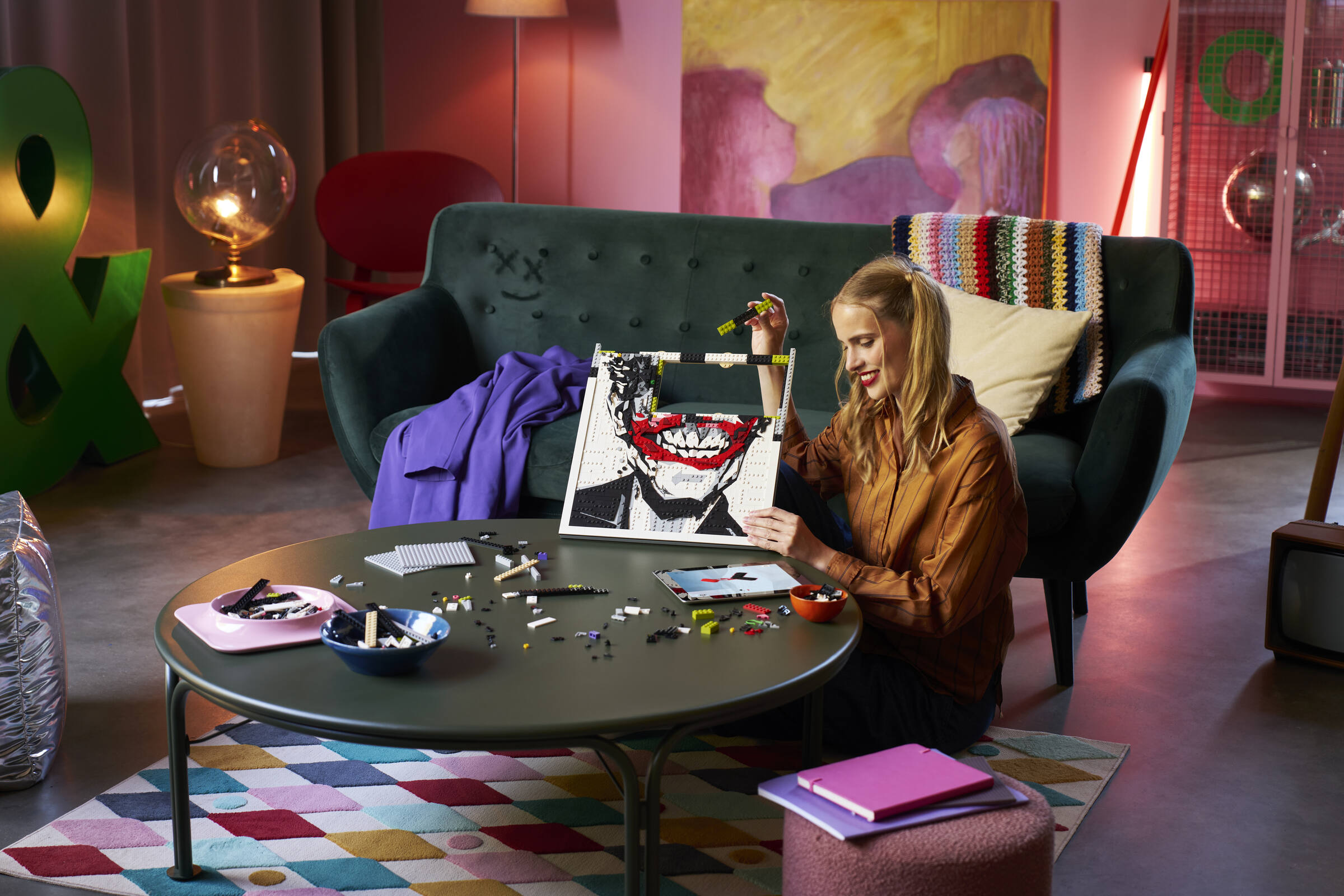 LEGO Art 67012 The Joker muurdecoratie in stripboekstijl
