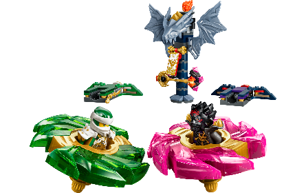 LEGO NINJAGO 71875 Lloyd vs. Ras spinnerduel