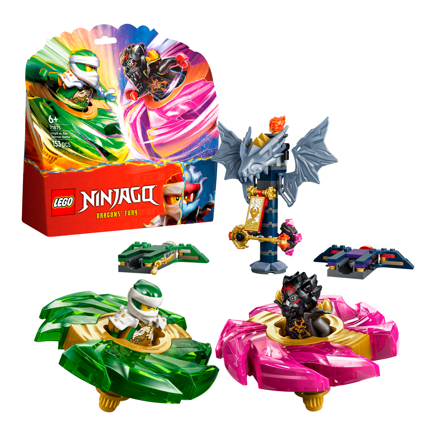LEGO NINJAGO 71875 Lloyd vs. Ras spinnerduel