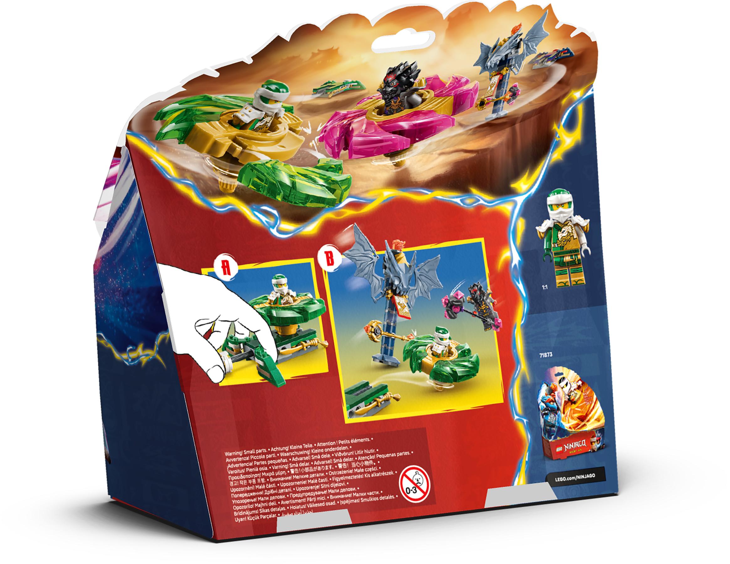 LEGO NINJAGO 71875 Lloyd vs. Ras spinnerduel